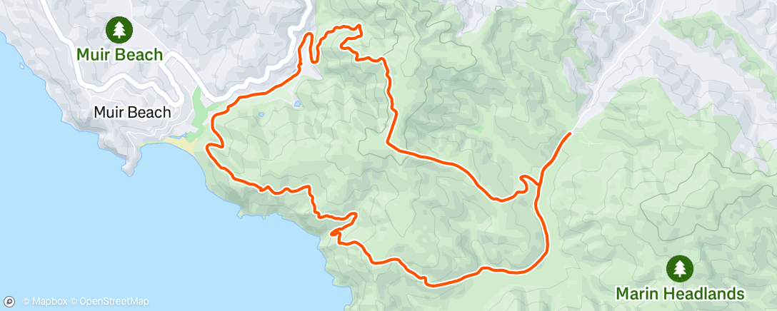 Map of the activity, Morning Hike