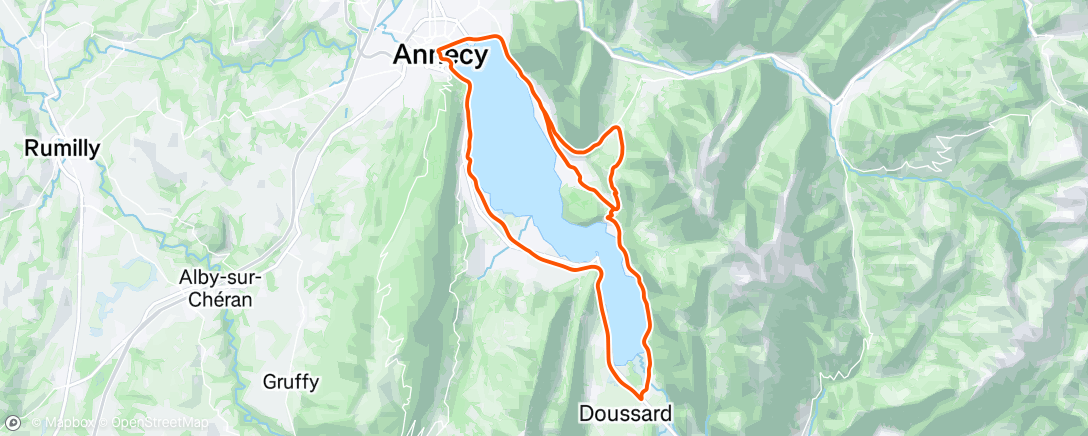 Map of the activity, Sortie vélo dans l'après-midi