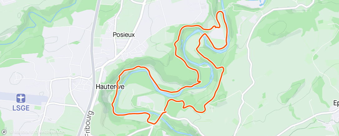 Map of the activity, Course 🏃avec 🦮