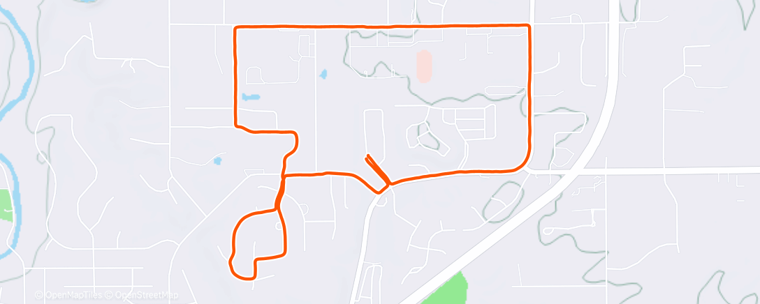 Map of the activity, Lunch Run