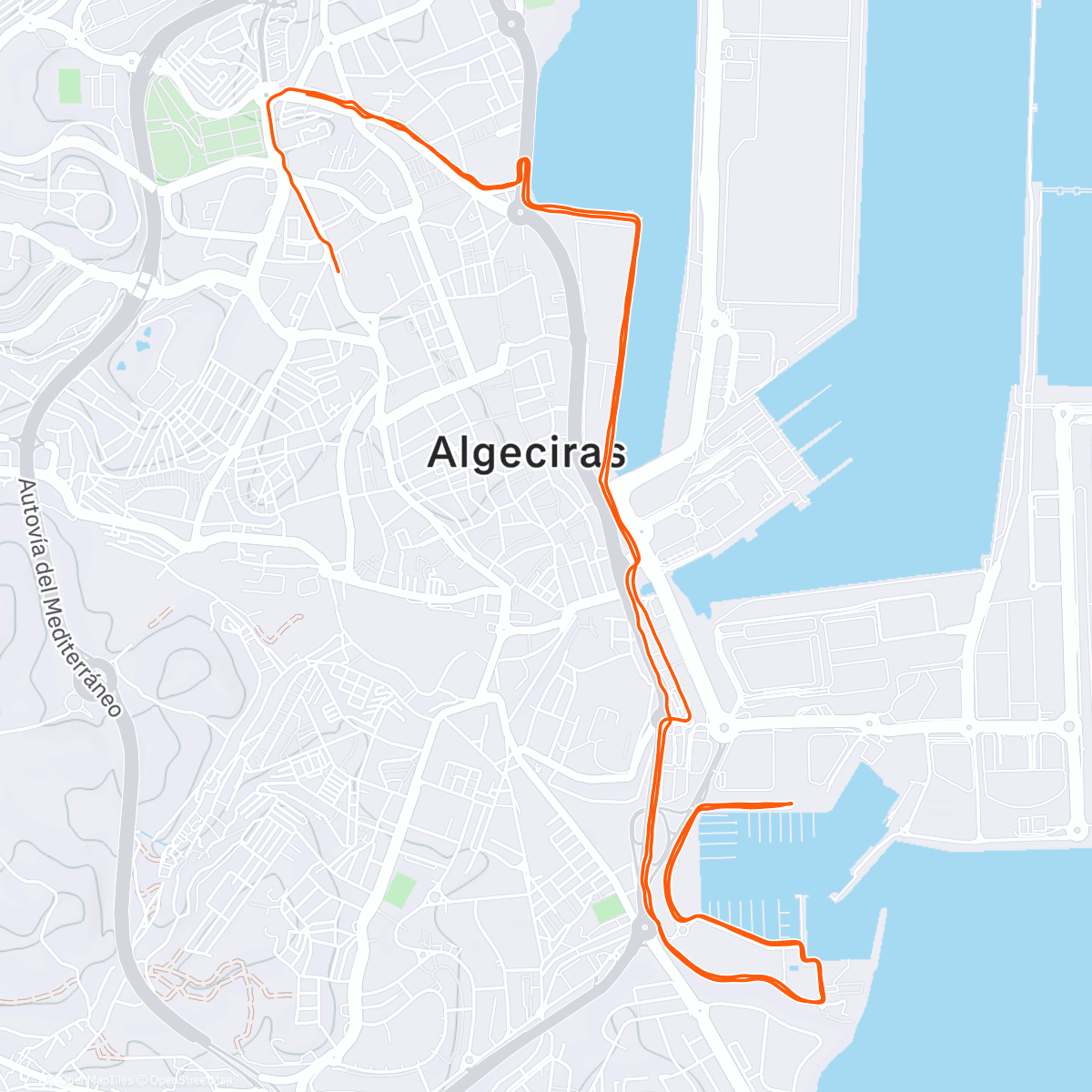 Map of the activity, 25 de Diciembre🏃🎊🎄