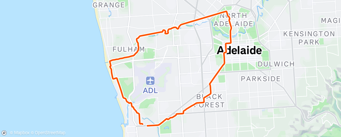 Map of the activity, Morning Ride