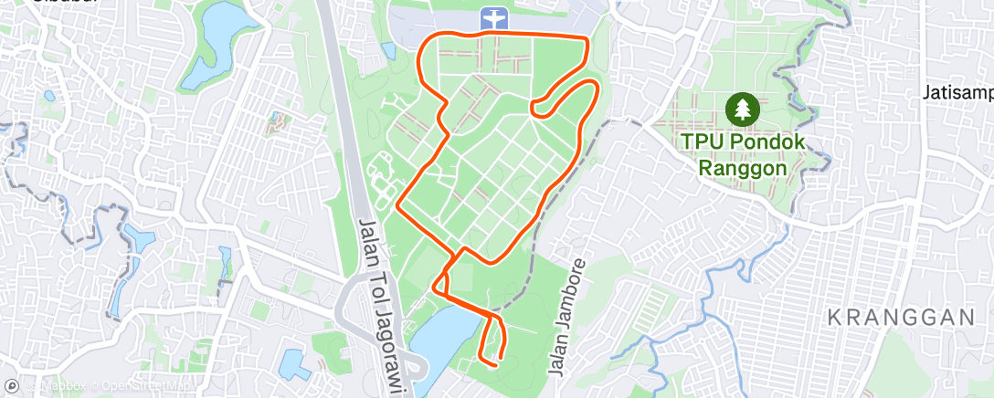 Map of the activity, Morning Walk