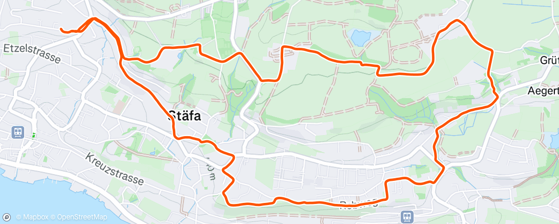 Map of the activity, Morning Run