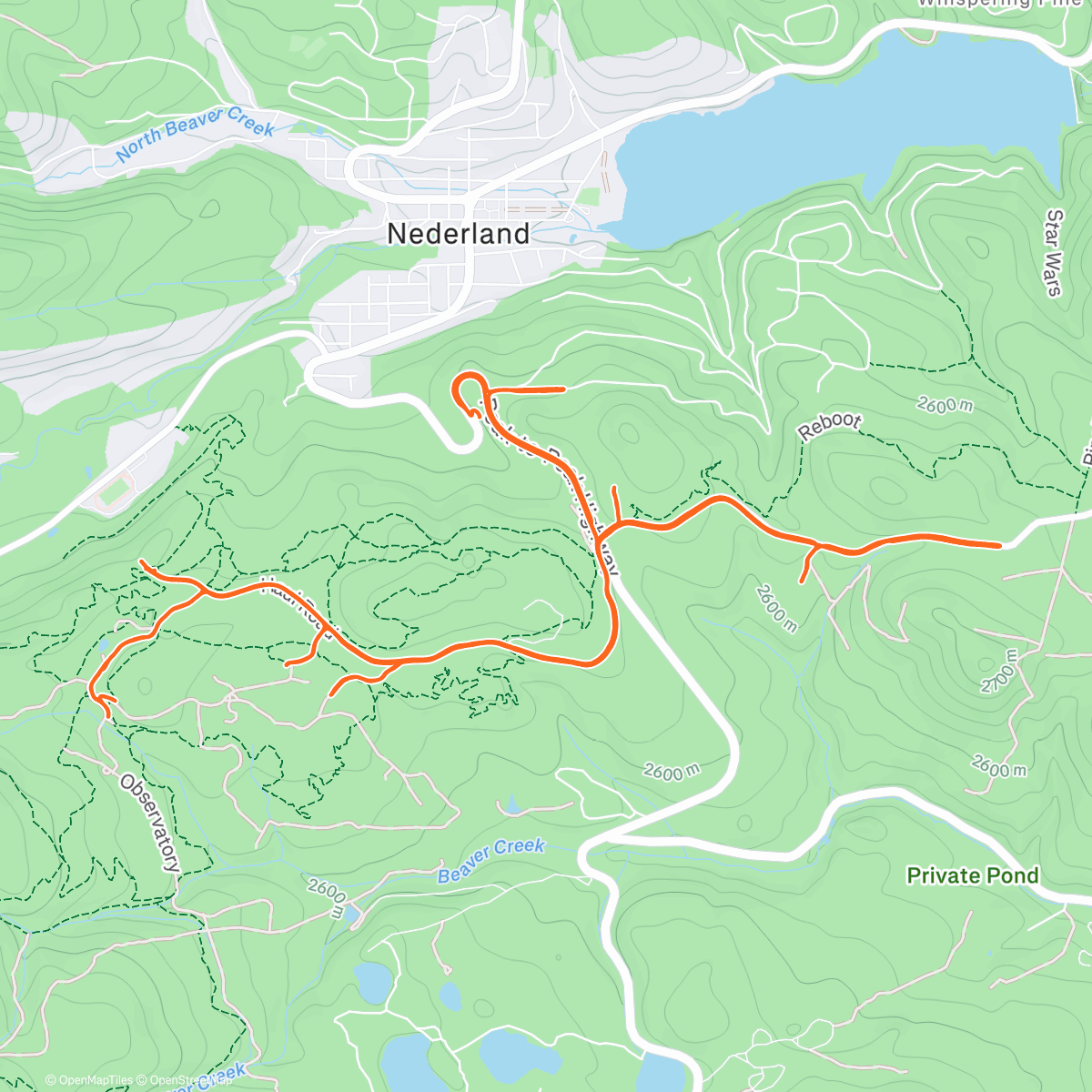 Map of the activity, I can run 100 miles, but 2 sets of squats and my groins detach from my body for a few days 😂