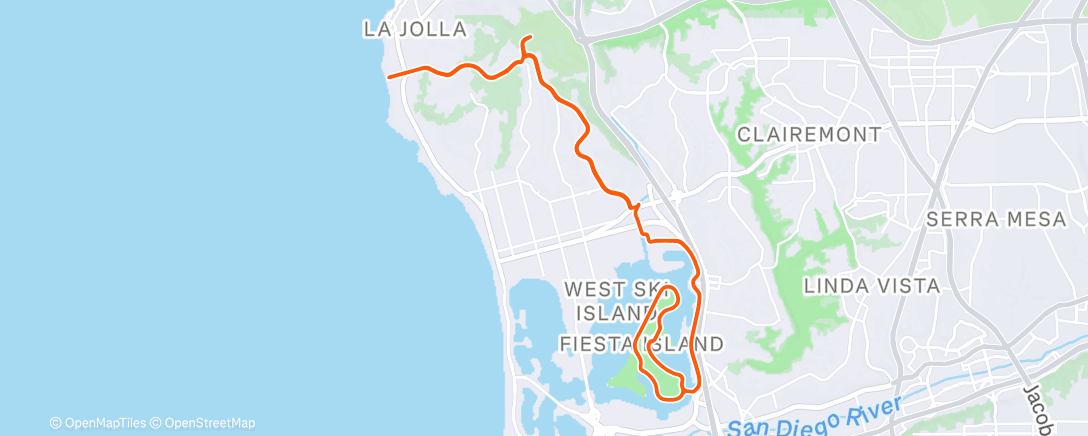 Map of the activity, AB ride