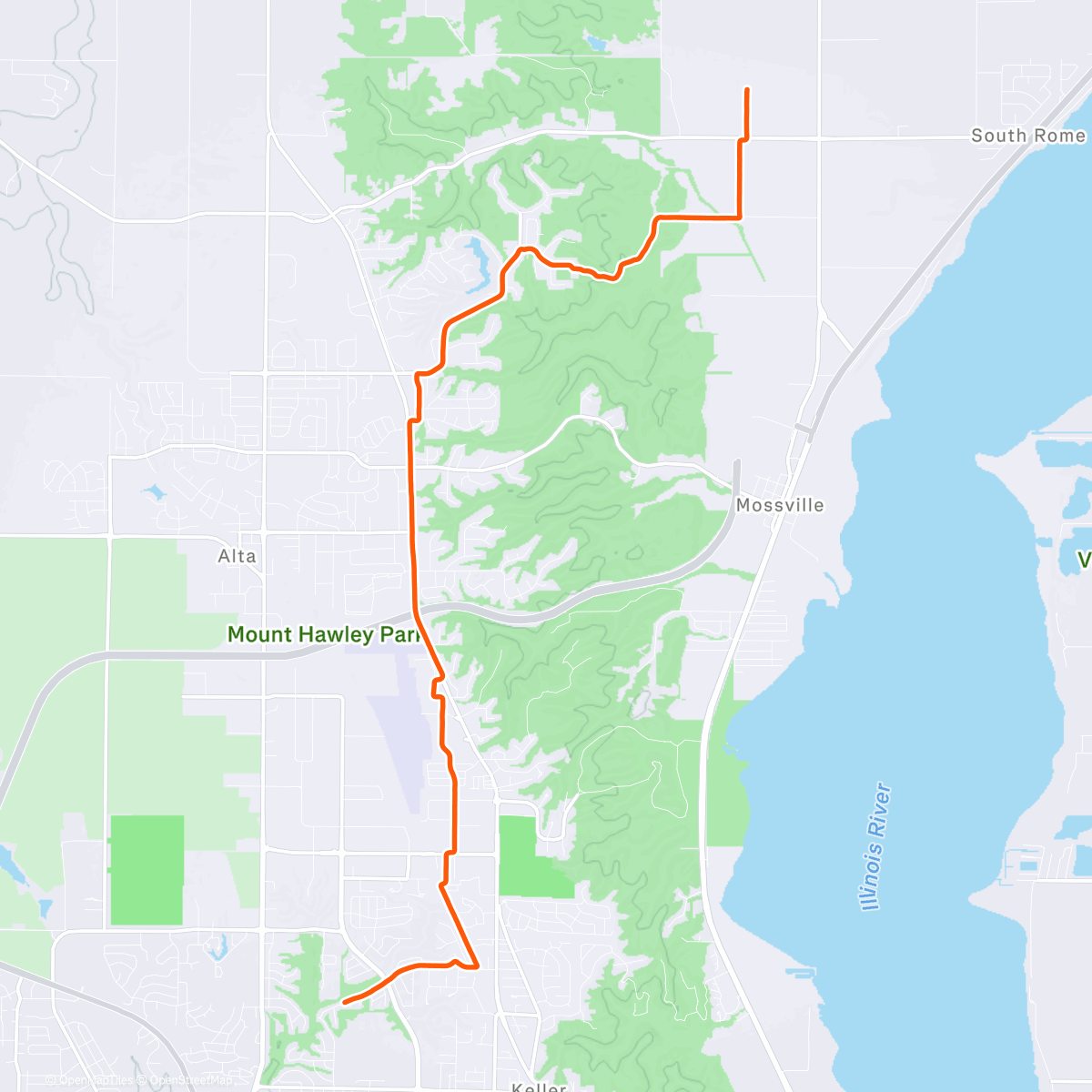 Map of the activity, Morning commute