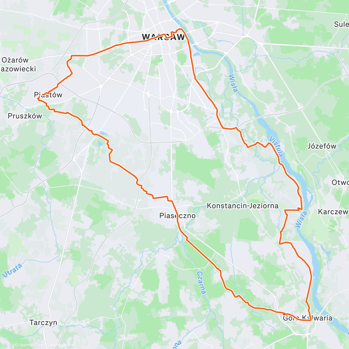 Map of the activity, Gastro gravel patrol