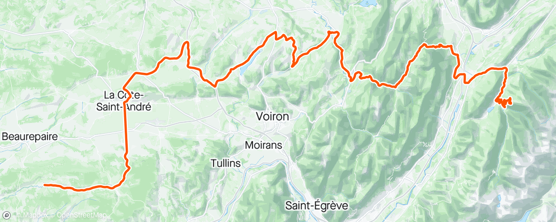 Map of the activity, Dauphiné S6