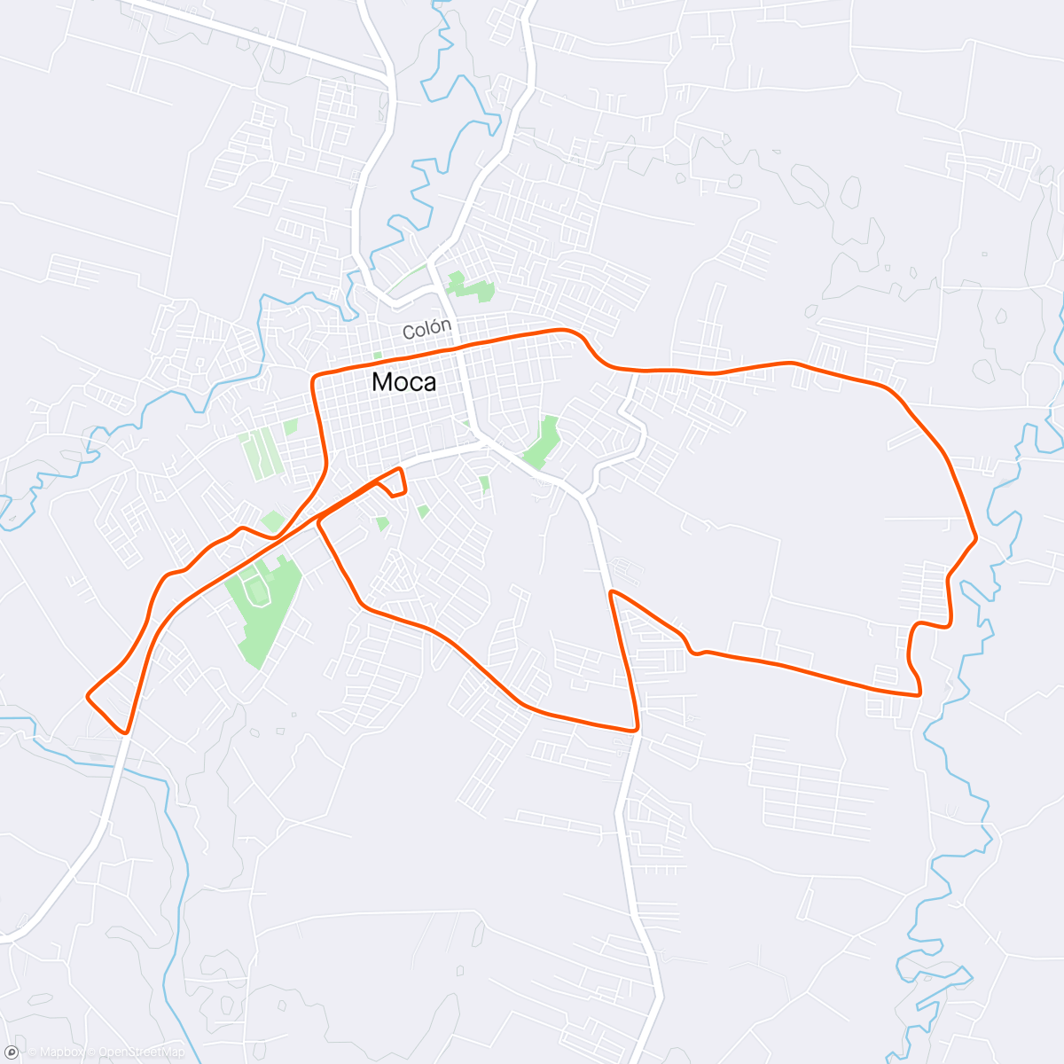Mappa dell'attività Carrera por la mañana