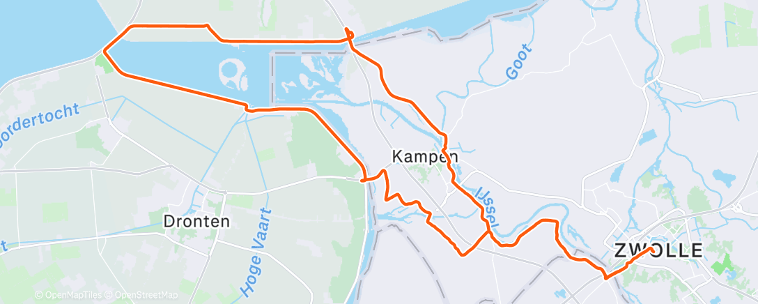 Map of the activity, Ketelmeer met Maartje