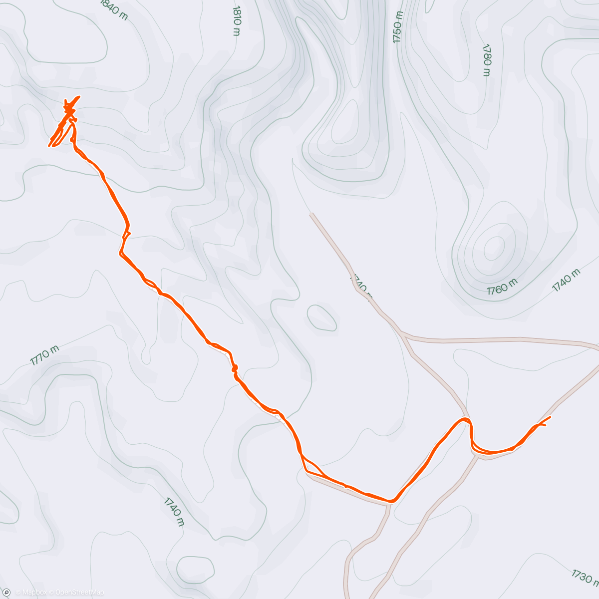 Map of the activity, Moonshine Arch with Bear Den