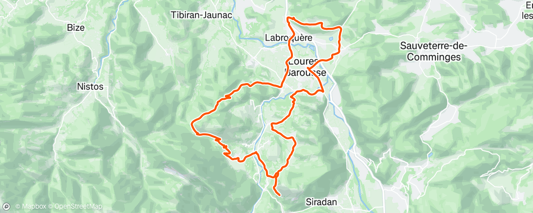 Map of the activity, Sortie D+ beaucoup de vent