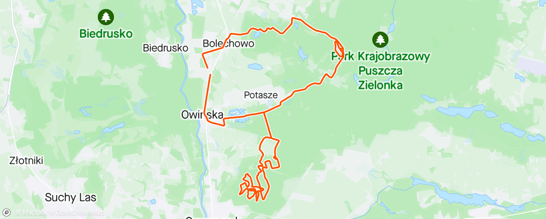 Map of the activity, MTB ride 😉