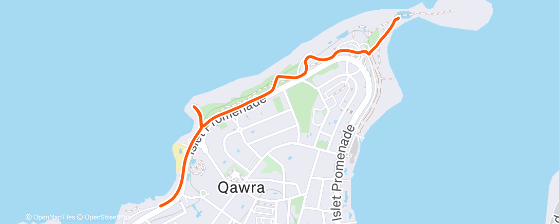 Map of the activity, Morning Hike