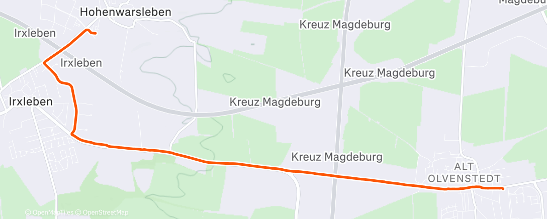 Карта физической активности (Gehen (Outdoor))