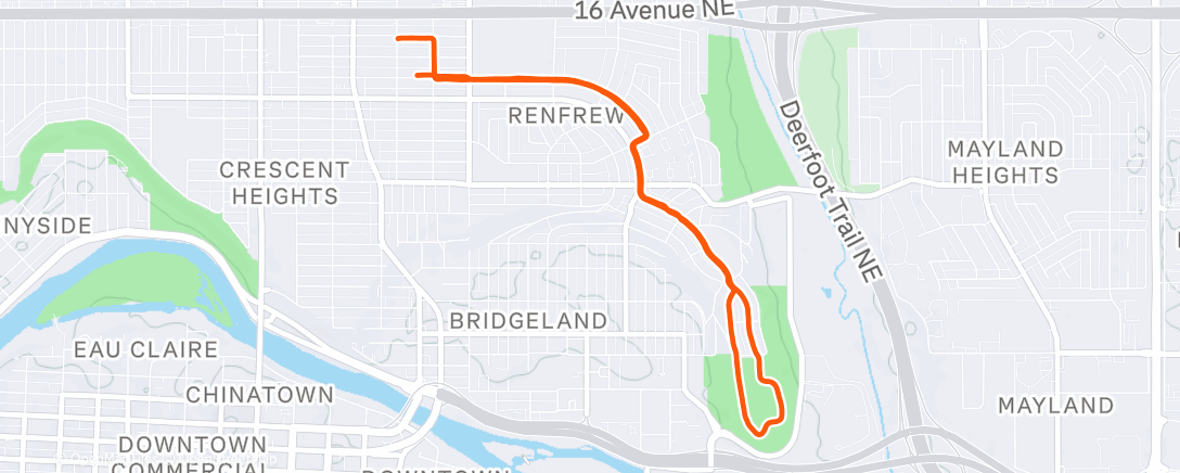 Карта физической активности (Lunch Run)