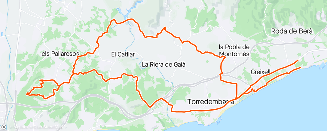 Map of the activity, Els Pallaresos, Tarraco.