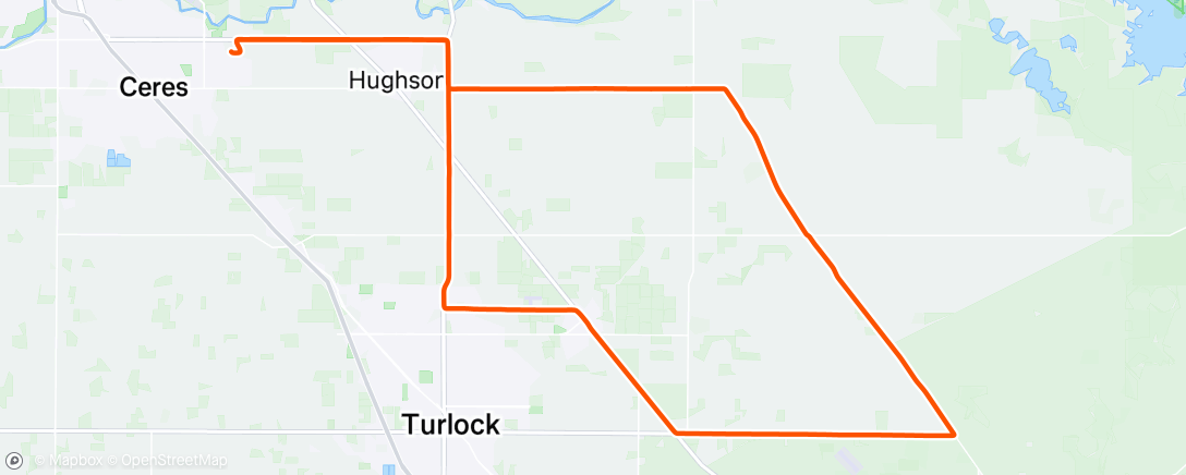 Map of the activity, Morning Ride