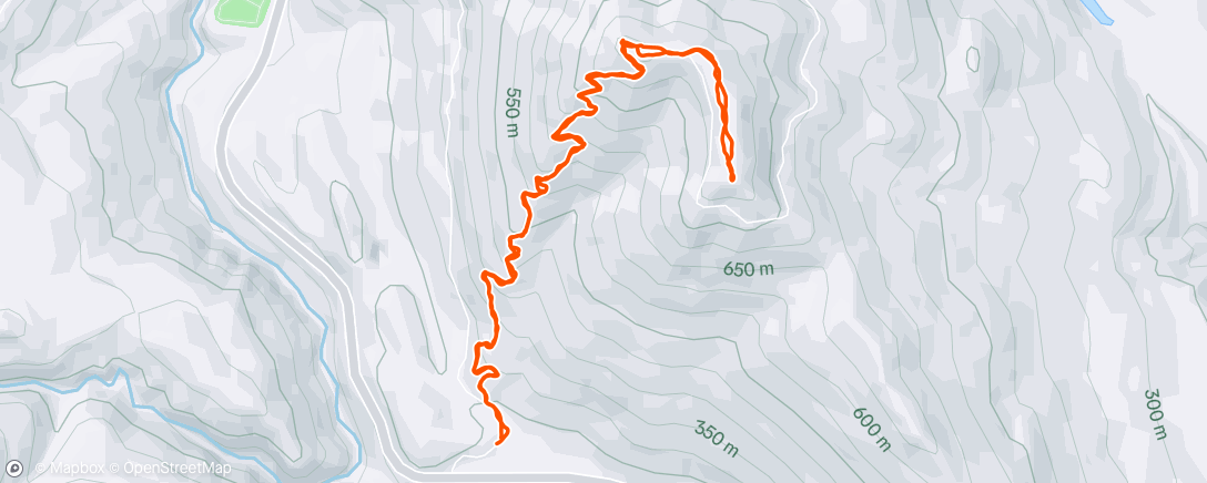 Map of the activity, Morning Hike