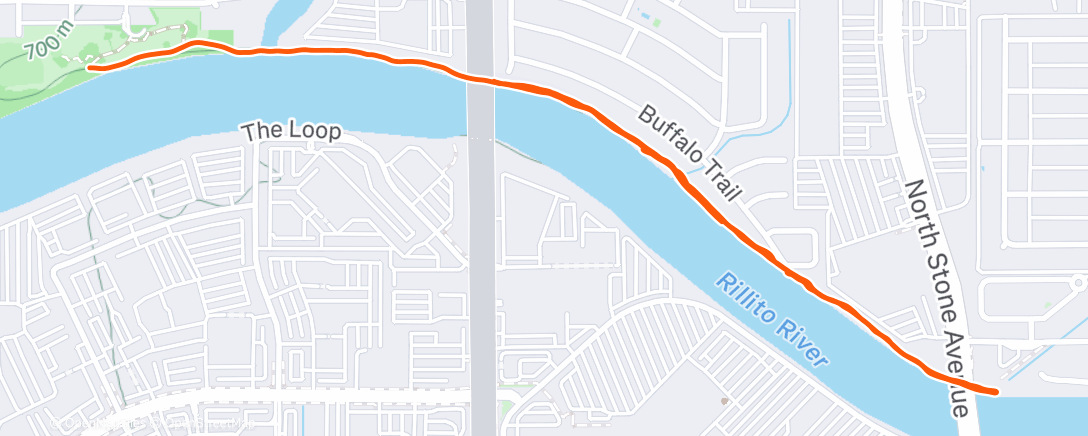 Map of the activity, Morning Run