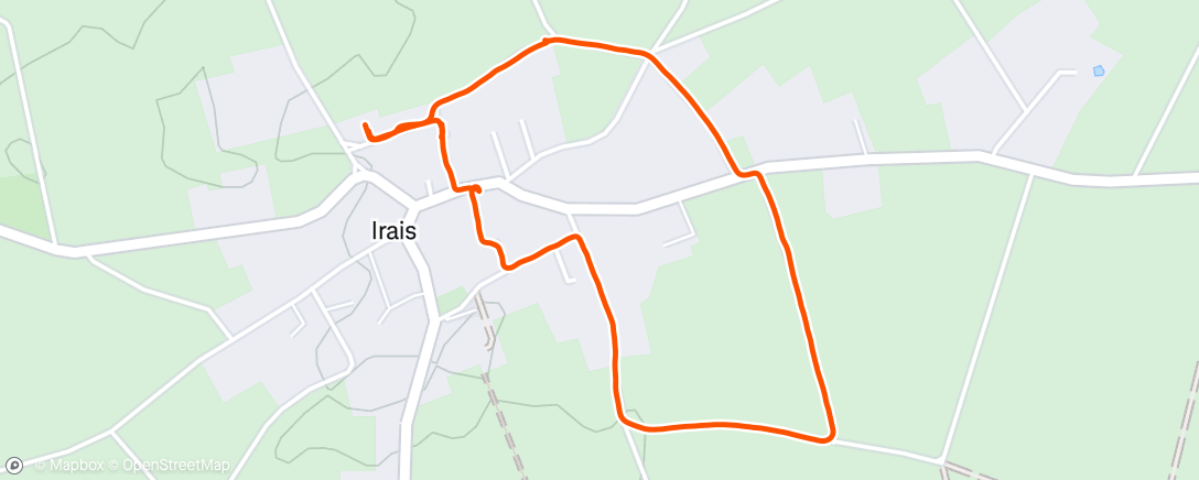 Map of the activity, Marche dans l'après-midi