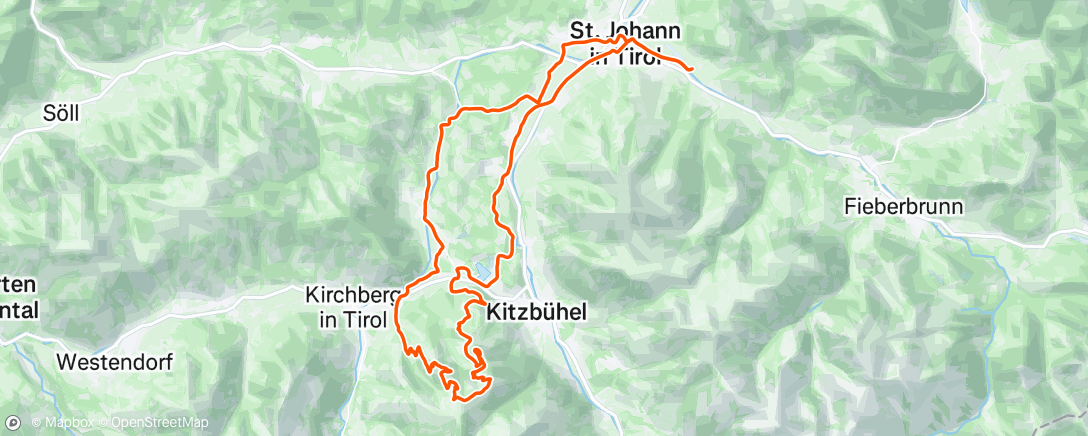 Map of the activity, MTB