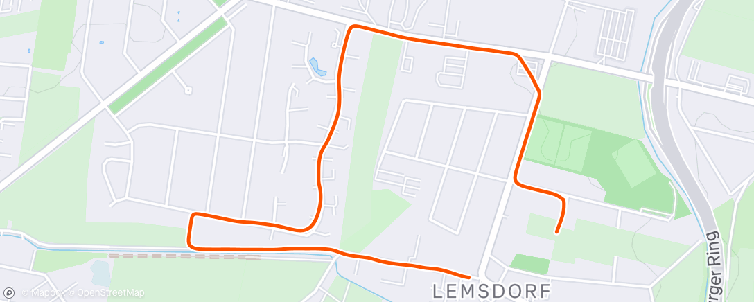 Map of the activity, Afternoon Walk