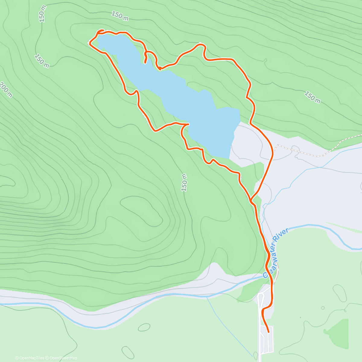 Map of the activity, Neuseeland - Fox Glacier - View of views – Lake Matheson