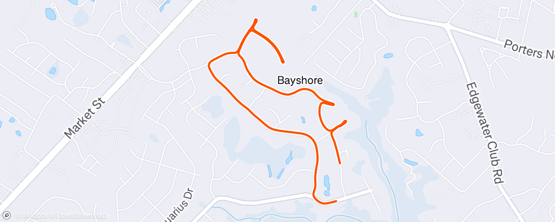 Map of the activity, Morning Walk
