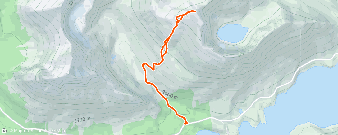 Map of the activity, Goat Mountain