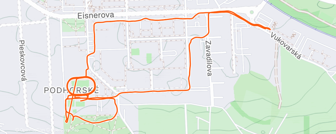 Map of the activity, Recovery ❤️‍🩹 Run