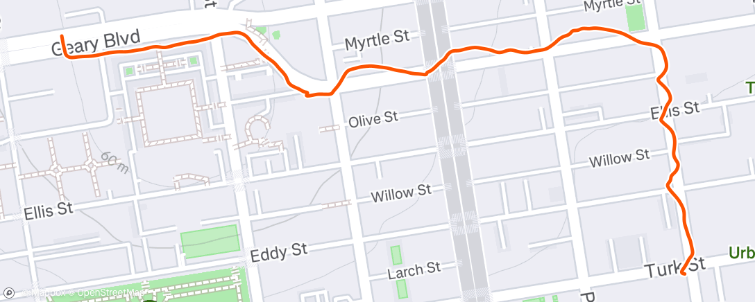 Map of the activity, Lunch Walk