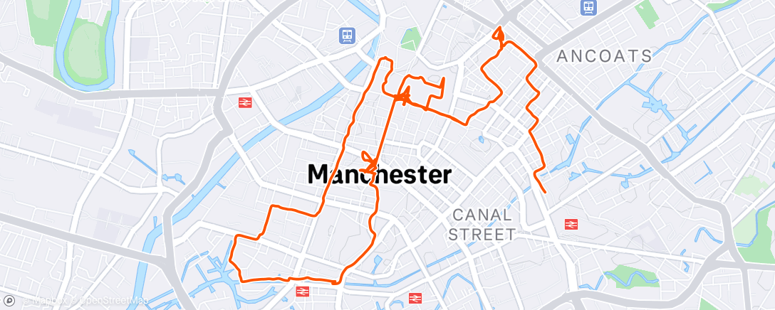 Map of the activity, Morning Hike
