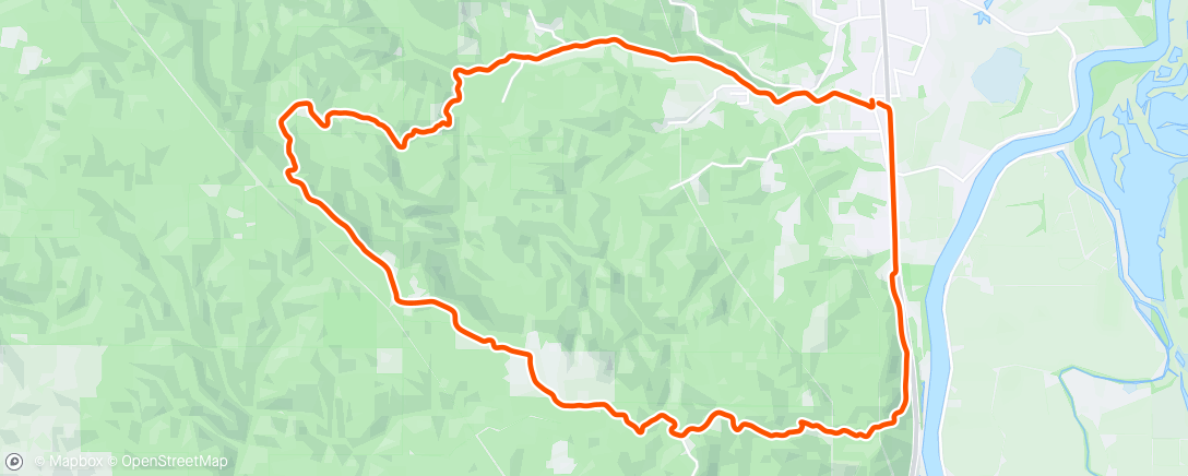 Map of the activity, Quick rip up Otto-miller in the way home