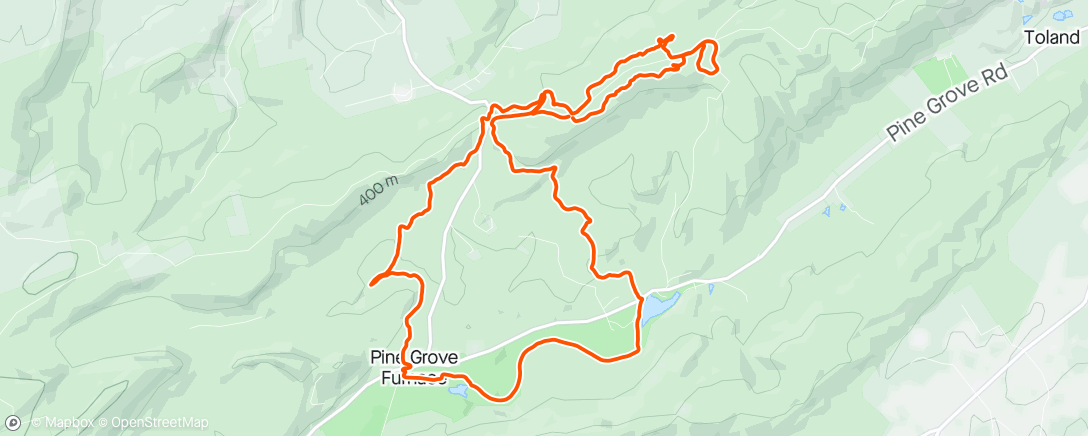 Map of the activity, MTB Michaux