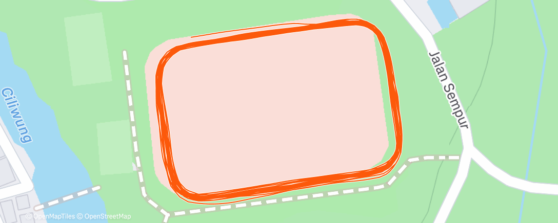 Map of the activity, Morning Run