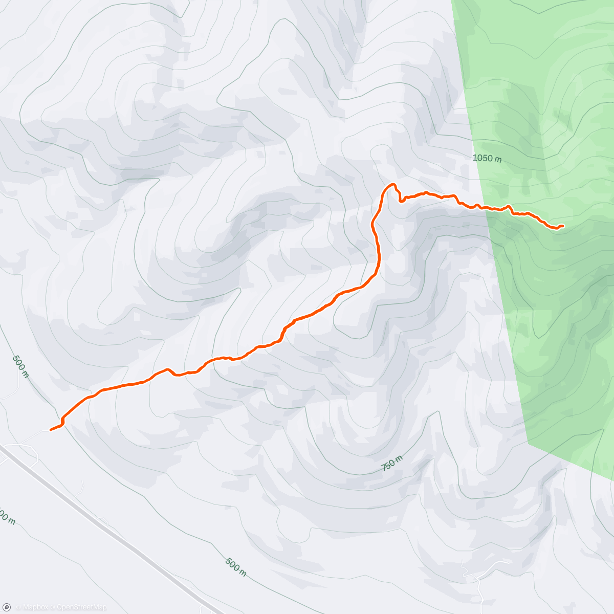 Map of the activity, Waumbek