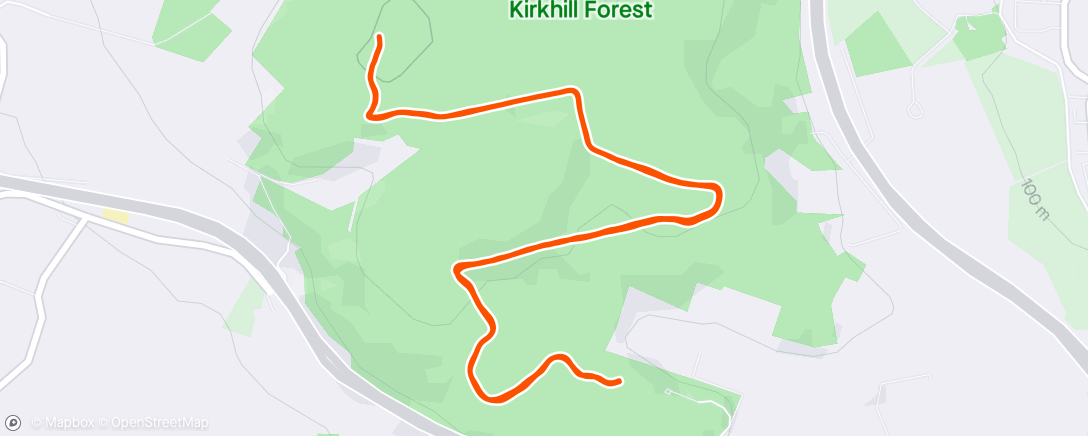 Map of the activity, Kirkhill with Charlotte