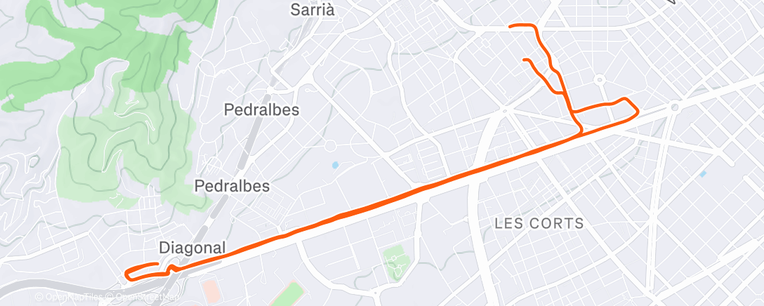 Map of the activity, City ✌️ run