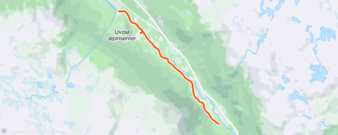 Map of the activity, Afternoon Trail Run