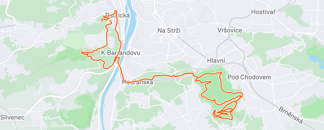 Карта физической активности (Krčák)