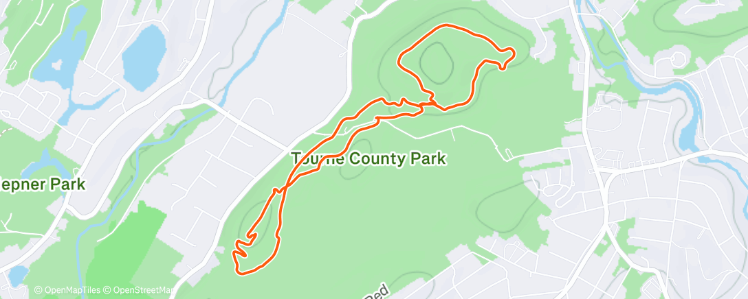 Map of the activity, Lunch Ride