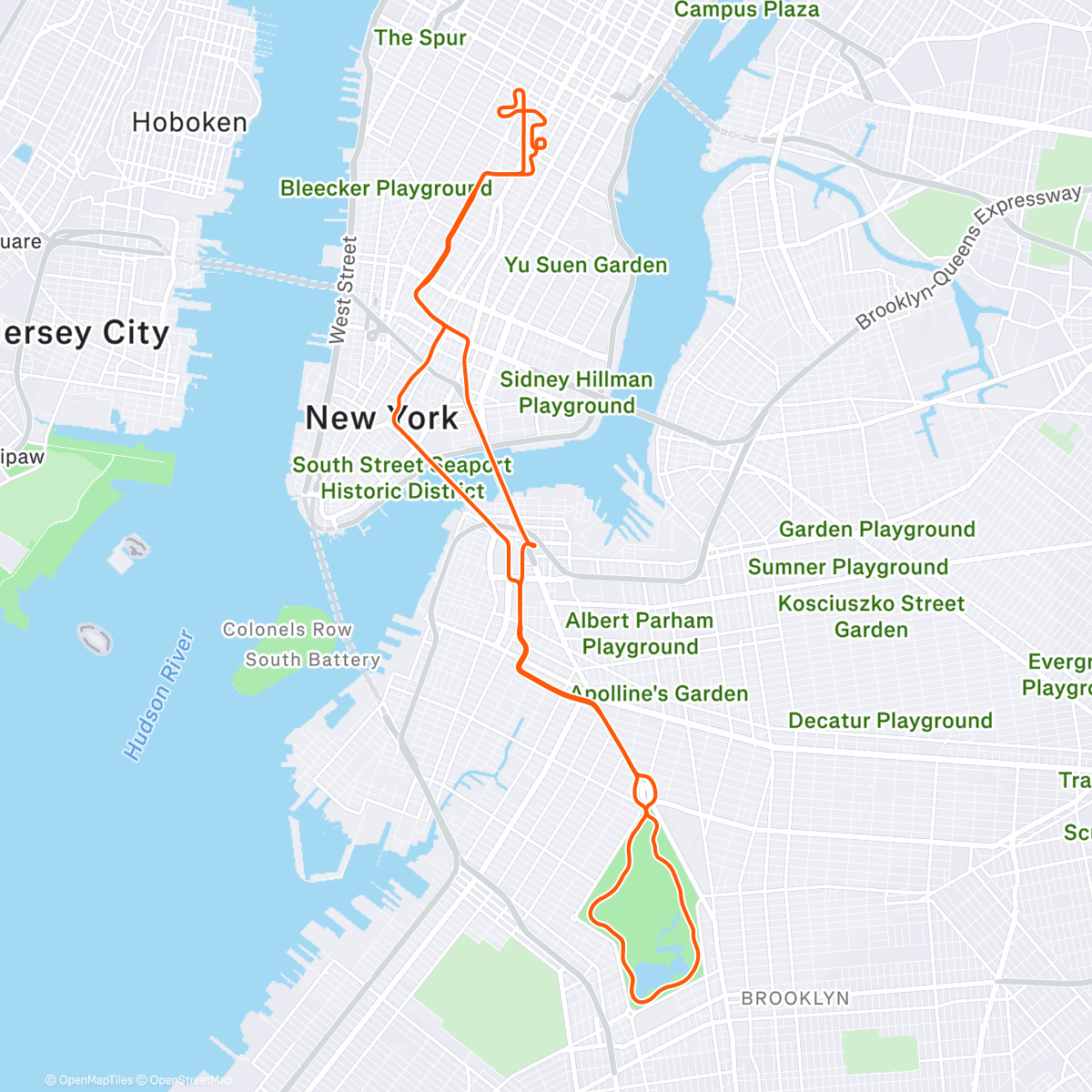 Карта физической активности (Zwift - Race: HISP WINTER TOUR 2025 STAGE 3 (B) on Green to Screen in New York)
