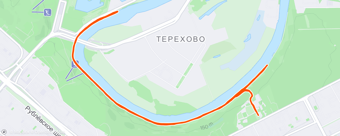 Map of the activity, Утренний забег