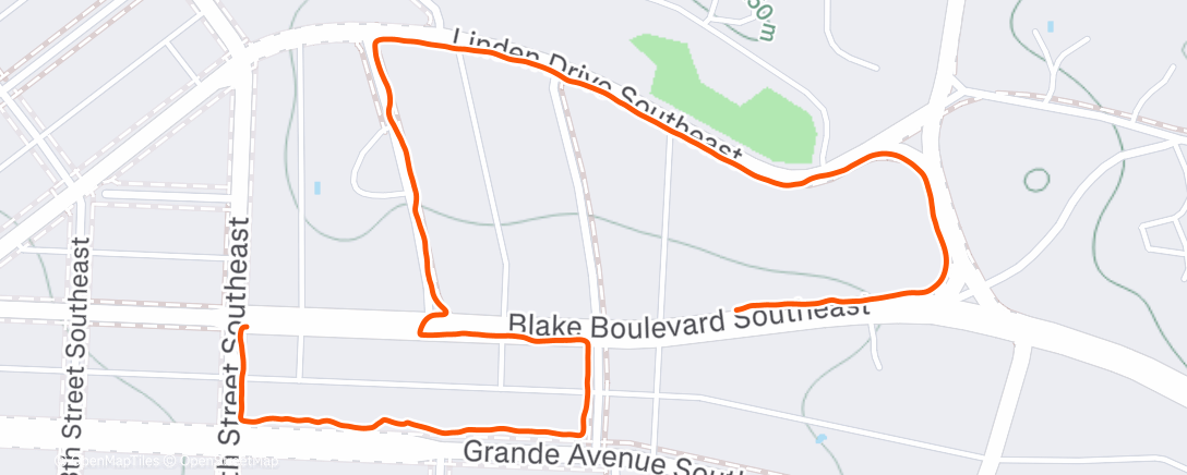 Карта физической активности (Afternoon Walk)