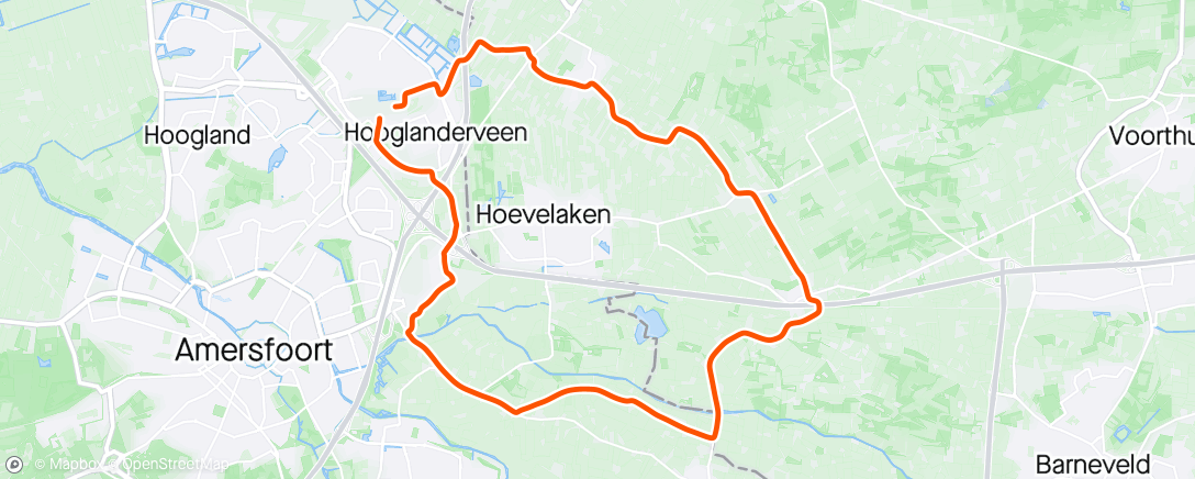 Map of the activity, Even de benen los fietsen na 3 dagen Amsterdam Coffee Festival