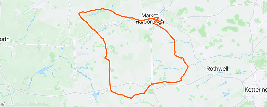 Map of the activity, 1st ever A ride. Loved it. Great company, weather and cycling
