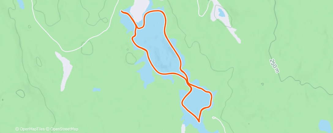 Map of the activity, Afternoon Ride