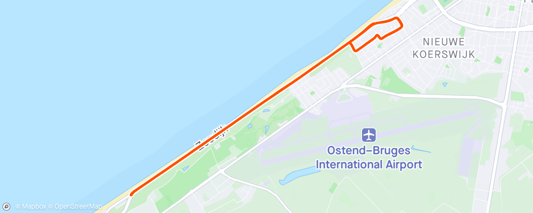 Map of the activity, WC Ostende - TT